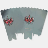 Steamrahmen mit Rote Rosen und Gängen Geschenkschachtel (Ungeklappt)