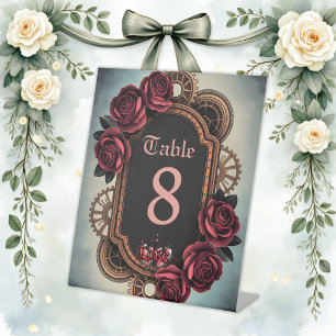 Steamrahmen mit Rote Rosen und Gängen Sockelschild