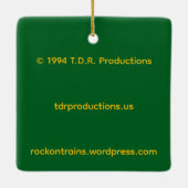 "Steam's Final Hour" by Tom Rock Ceramic Ornament (Rückseite)
