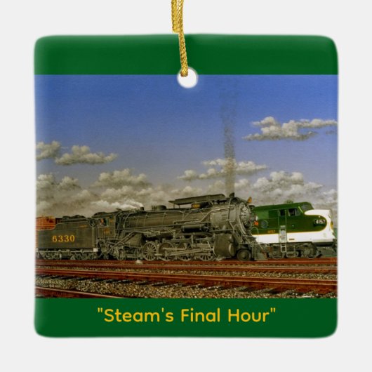 "Steam's Final Hour" by Tom Rock Ceramic Ornament (Vorderseite)