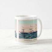 Steamschiff Victoria of the Anchor Line, 1876 Kaffeetasse (VorderseiteRechts)
