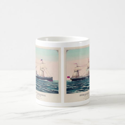 Steamschiff Victoria of the Anchor Line, 1876 Kaffeetasse (Mittel)
