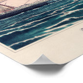 Steamschiff Victoria of the Anchor Line, 1876 Poster (Ecke)