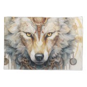 Steamshadow Steampunk Wolf Kissenbezug (Rückseite-Links)