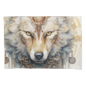 Steamshadow Steampunk Wolf Kissenbezug (Vorderseite-Links)
