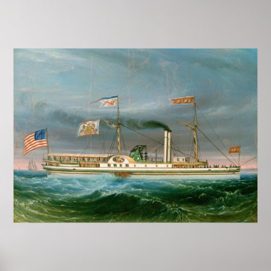 Steamship "Erie" - American Fine Art Poster (Vorne)