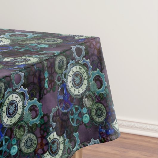 Steamverzierung, Uhrzeitgestänge schwarz Tischdecke (Beispiel)