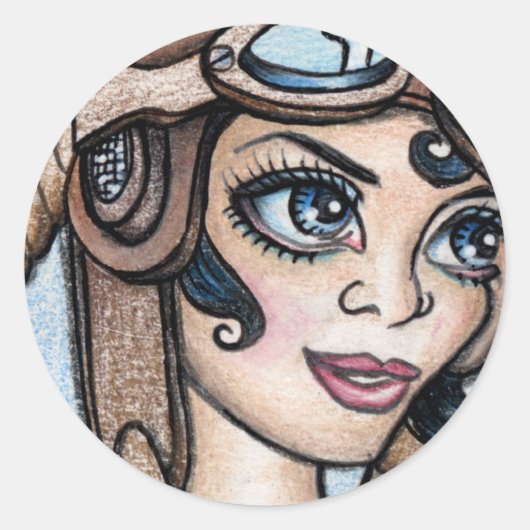 Steamwand Runder Aufkleber (Vorderseite)