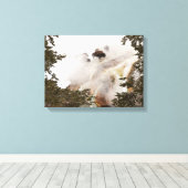 Steamy Bison Leinwanddruck (Insitu (Holzboden))