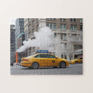 Steamy Day New York City NYC Yellow Taxi Cab Puzzle