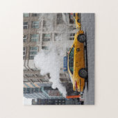 Steamy Day New York City NYC Yellow Taxi Cab Puzzle (Vertikal)