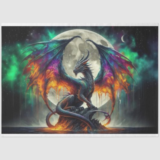 Steamy Dragon Seidenpapier (Vorderseite)