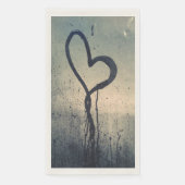 Steamy Gezeichnet Heart Serviette (Vorderseite)