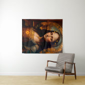 Steamy MONA LISA Cyborg Wandteppich (Beispiel (Horizontal))