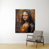 Steamy MONA LISA Cyborg Wandteppich (Beispiel)