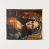 Steamy MONA LISA Cyborg Wandteppich (Vorderseite (Horizontal))