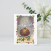 Steamy Plum Pudding Vintage Weihnachten (Stehend Vorderseite)