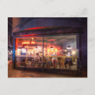 Steamy Shoreditch coffee house, London Postkarte