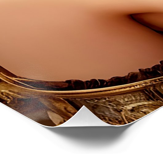 STEAMY STEAMPUNK LADY POSTER (Ecke)