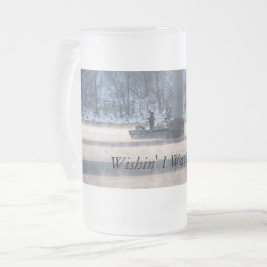 Steamy Winter Angelsee Tanycomo Mattierte Tasse (Vorderseite Links)