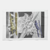 Stearman Biplane Geschirrtuch (Horizontal)