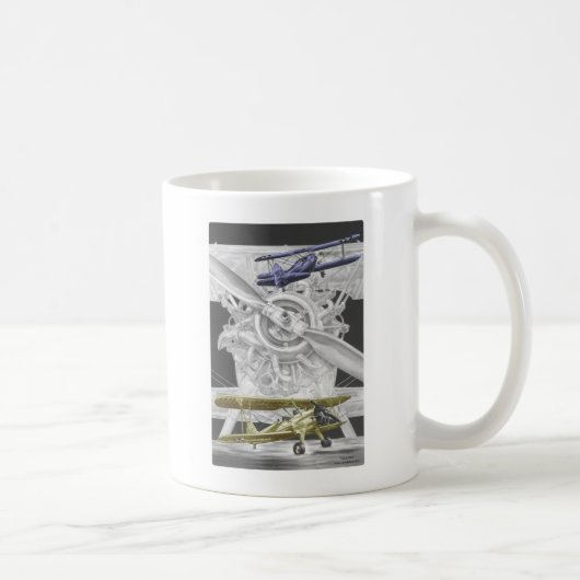 Stearman-Doppeldecker Kaffeetasse (Rechts)