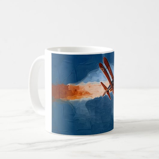 Stearman Doppeldecker Kaffeetasse (Vorderseite Links)