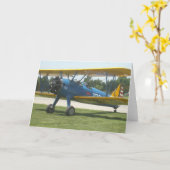 Stearman Greeting card Karte (Gelbe Blume)