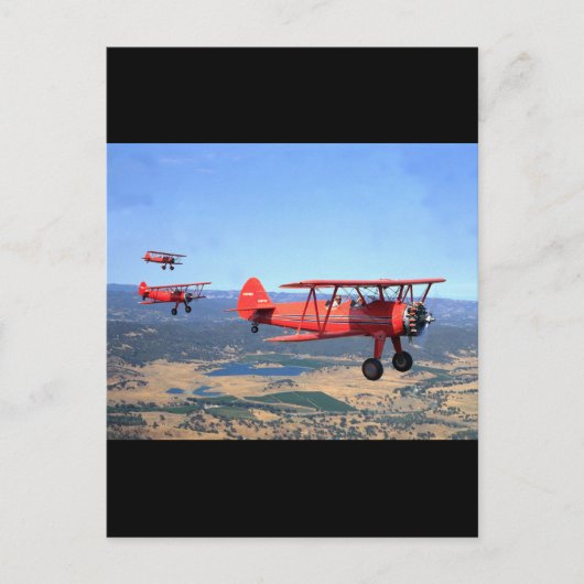 Stearman, PT-17, 1943_Classic Aviation Postkarte (Vorderseite)