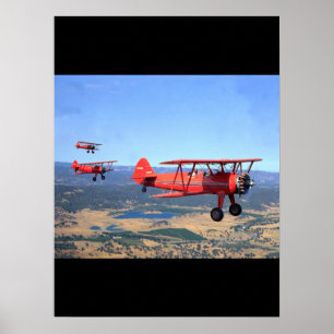 Stearman, PT-17, Luftfahrt 1943_Classic Poster