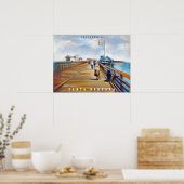 Stearns Wharf Pastel | Santa Barbara, CA Poster (Küche)