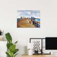 Stearns Wharf Pastel | Santa Barbara, CA