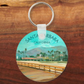 Stearns Wharf - Santa Barbara, CA Schlüsselanhänger (Vorderseite)