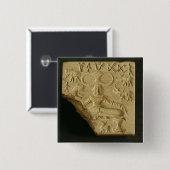 Steatit Pasupati Siegel, Mohenjodaro, 2300-1750 BC Button (Vorne & Hinten)