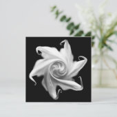 Stechapfel-Blumenknospe laden ein Einladung (Stehend Vorderseite)