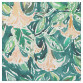 STECHAPFEL TRÄUMT das Blumen Aquarell Stoff (Nahaufnahme)