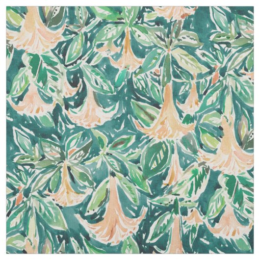 STECHAPFEL TRÄUMT das Blumen Aquarell Stoff (Muster)