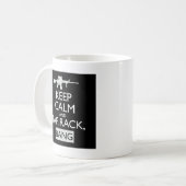 Stechen Sie an, beanspruchen Sie stark, SCHLAGEN Kaffeetasse (Vorderseite Links)