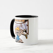 Stechen Sie heraus Ringkämpfer an Tasse (Vorderseite Links)