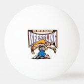 Stechen Sie heraus Ringkämpfer an Tischtennisball (Vorderseite)