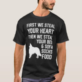 Stechen Sie Ihr Herz Steak Ihr Bett und Sofa Shetl T-Shirt (Vorderseite)