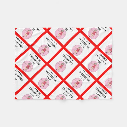 stechen Sie Tanzen an Fleecedecke (Vorderseite (Horizontal))