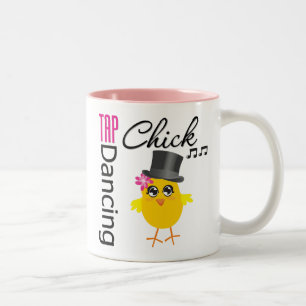 Stechen Sie Tanzen-Küken 2 an Zweifarbige Tasse