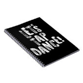 Stechen Sie Tanzen lässt Tanz-weißes Notizblock (Rechte Seite)