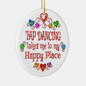 Stechen Sie tanzenden glücklichen Platz an Keramik Ornament (Rechts)