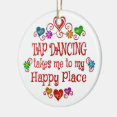 Stechen Sie tanzenden glücklichen Platz an Keramik Ornament (Links)