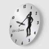Stechen Sie Tänzer lassen uns tanzen an Große Wanduhr (Winkel)