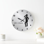 Stechen Sie Tänzer lassen uns tanzen an Große Wanduhr (Zuhause)