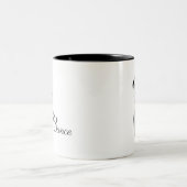 Stechen Sie Tänzer lassen uns tanzen an Zweifarbige Tasse (Mittel)