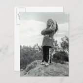 Stechen-Tu-Ka Posing, berühmter indischer Tenor Postkarte (Vorne/Hinten)